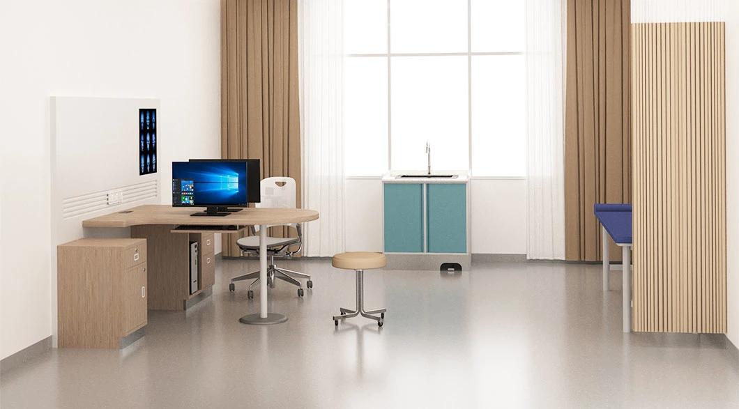 Modern Design 2 Person Doctor′ S Office Computer Workstation Desk